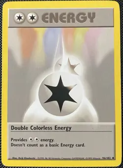 Double Colorless Energy 096/102 Base Set Regular - Pokemon Card - Image 1