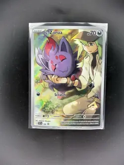 Pokemon {N's Zorua} 189 Scarlet & Violet Promo Full Art Holo Basic Card - Image 1
