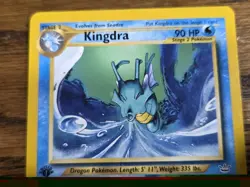 Pokemon 1st Edition Neo Revelation # 19/64 Kingdra Non-holo,,nice card - Image 2
