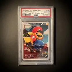 FAN ART! Mario Pikachu 2016 PSA 10 Style Display Card - Image 1