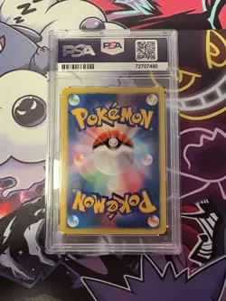 FAN ART! Pikachu Poncho Display Card – Black Rayquaza Style PSA Display - Image 2