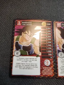 Fan Made Custom Unofficial Bardock Set Of Dragon Ball Z Panini Inspired Cards - Image 3