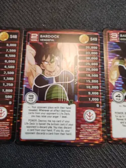 Fan Made Custom Unofficial Bardock Set Of Dragon Ball Z Panini Inspired Cards - Image 4