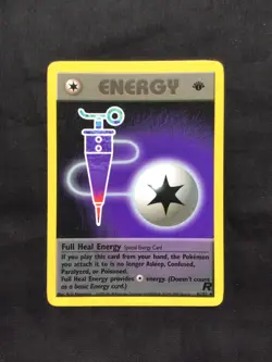 Pokemon Cards: Team Rocket 1st Edition Uncommon: Full Heal Energy 81/82 - Image 1