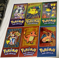 Pokemon Topps TV Animation Edition Series 2 Jumbo Cards Complete Set Of 5 + 1 - Image 1