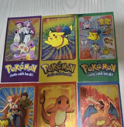 Pokemon Topps TV Animation Edition Series 2 Jumbo Cards Complete Set Of 5 + 1 - Image 3