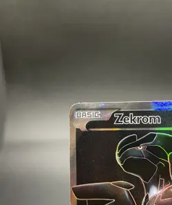 Zekrom 114/114 Black & White Base Full Art Holo Ultra Rare Pokemon Card - Image 3
