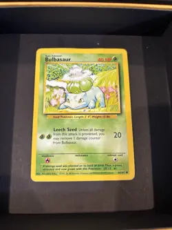 Rare 1995 Pokemon Bulbasaur 40HP Card 44/102 - Ungraded Mint Condition - Image 2