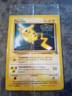 Pokemon Pikachu Rare 1999 Film Black Star Promo Card - Image 1