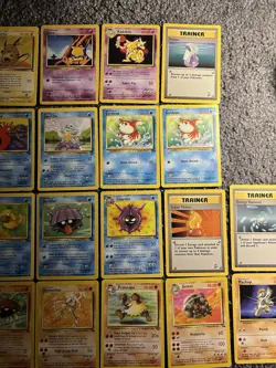 Vintage Pokemon JungleFossil Base Set 2 Lot 36 Cards + Gyarados Base Set Holo - Image 4