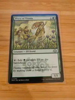 MTG Priest of Titania 0286 Modern Horizons 3 M/NM Free UK P&P - Image 1