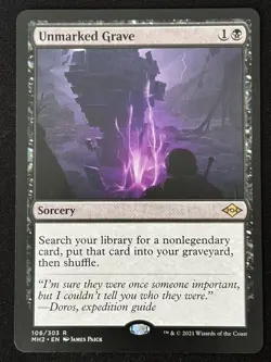 1x MTG Unmarked Grave - Modern Horizons 2 (MH2) #106 - Magic the Gathering - Image 3