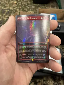 MTG - [FOIL] Call Forth the Tempest Borderless LOTR Unplayed Magic 0509 Rare - Image 1