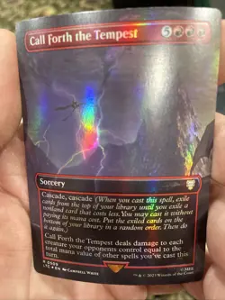 MTG - [FOIL] Call Forth the Tempest Borderless LOTR Unplayed Magic 0509 Rare - Image 2