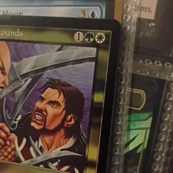 Dueling Grounds (Invasion) Foil Enchantment Green White Rare Pete Venters - Image 2