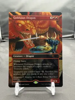 Goldspan Dragon MTG Secret Lair NM Foil Borderless 1780 - Image 1