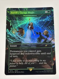 Aerith's Curaga Magic Foil MTG Secret Lair - NM - - Image 1