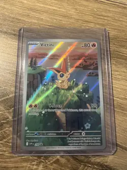2025 Pokemon SV Black Star Promos SVP EN Victini #208 Illustration Collection - Image 1
