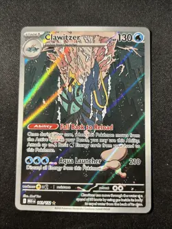 CLAWITZER 141/132 MEGA EVOLUTIONS POKEMON (ILLUSTRATION RARE, NM) - Image 1