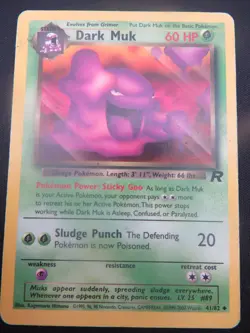 Dark Muk unlimited Team rocket Uncommon 41/82 - WOTC Pokemon LP - Image 1