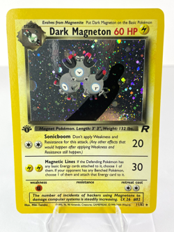 1st Edition Dark Magneton 11/82 - Team Rocket - Holo - Pokemon - NM - Image 1