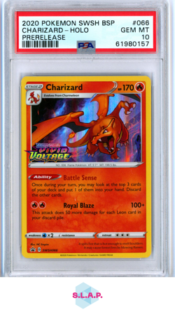 CHARIZARD HOLO POKEMON 66 2020 SWSH BSP - ENGLISH PSA 10 - Image 1