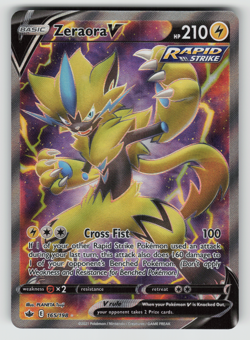 Zeraora V Pokemon Chilling Reign 165/198 Full Art Ultra Rare NM - Image 1