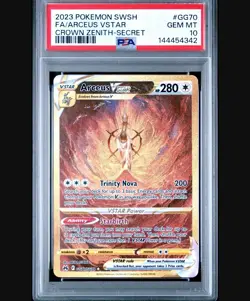 Pokemon TCG Arceus VSTAR GG70/GG70 PSA 10 Crown Zenith - Image 1