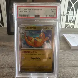 2023 POKEMON MEW EN-151 #149 DRAGONITE HOLO PSA 9🐦‍🔥 - Image 1