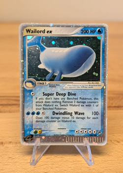 2003 EX Sandstorm Wailord Ex E-Reader Holo Rare 100/100 Water HP-Damage - Image 1