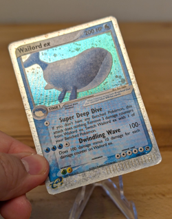 2003 EX Sandstorm Wailord Ex E-Reader Holo Rare 100/100 Water HP-Damage - Image 2