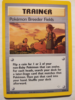 Pokemon TCG Breeder Fields 62/64 Neo Revelation Regular NM/M - Image 1