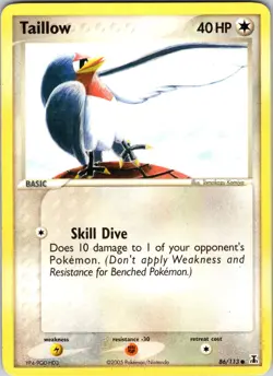 Taillow 86/113 Delta Species Pokemon TCG LP Normal - Image 1