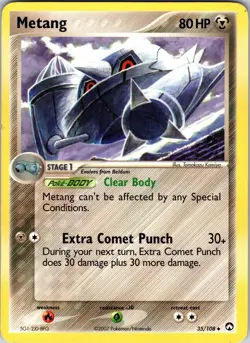 Metang 35/108 Power Keepers Pokemon TCG LP Normal - Image 1