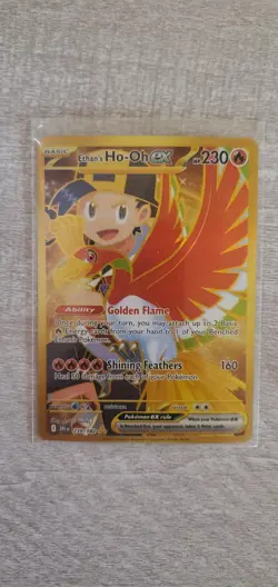 Ethan’s HO-OH EX Full Art Gold Hyper Rare Destined Rivals 239/182 Pokemon - Image 1
