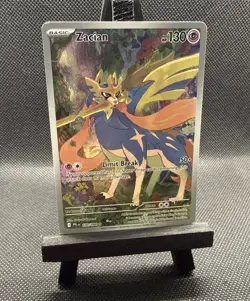 Zacian 100/094 Illustration Rare Pokemon TCG Phantasmal Flames Near Mint - Image 1