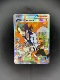 Pokemon Professor Sycamore Full Art Holo Ultra Rare XY Steam Siege 114/114 - Image 1