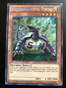Electromagnetic Turtle YGLD-ENA00 Secret Rare Limited Edition Mint/Near Mint - Image 1