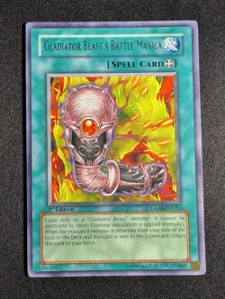 Yugioh - Gladiator Beast's Battle Manica GLAS-EN057 1st Edition Rare LP - Image 1