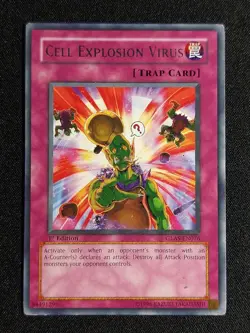 Yugioh - Cell Explosion Virus GLAS-EN076 1st Edition Rare MP - Image 1