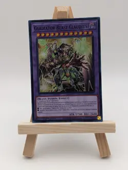 Yugioh TCG: Gladiator Beast Claudius SUDA-EN038 (1st Edition) - Image 1