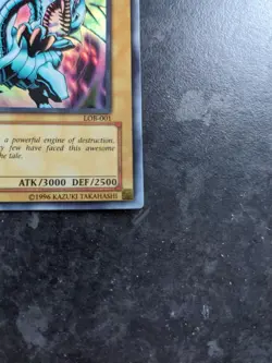 Yu-Gi-Oh Blue-Eyes White Dragon LOB-001 1st Edition Asian English (AE) - Image 4