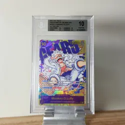 2023 ONE PIECE MONKEY D LUFFY OP05-119 GEAR 5 SEC ALT ART ENGLISH BGS 10 - Image 1