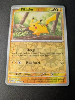 Pikachu - (Reverse Cosmos Holo) (Costco Exclusive) 025/165 Miscellaneous Cards & - Image 1