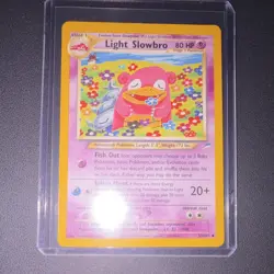 Pokemon Light Slowbro Neo Destiny 51/105 80 HP Uncommon Wizards Card - Image 1