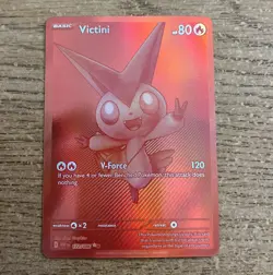 Pokemon TCG Red Victini Card 172/086 Mint Condition, Black Bolt, White Flare - Image 1