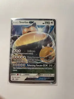 Pokemon Snorlax GX SM05 Promo Holo 2016 Sun & Moon Ultra Rare Collectible Card - Image 1