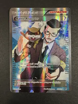 Battle Reporter - 109/111 - Pokemon Furious Fists XY Full Art Ultra Rare Card - Image 2
