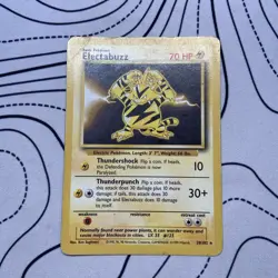 Pokemon TCG Electabuzz Base Set Non-Holo Card 20/102 WOTC HP - Image 1