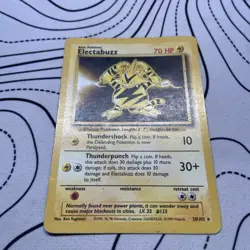 Pokemon TCG Electabuzz Base Set Non-Holo Card 20/102 WOTC HP - Image 2